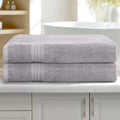 2 Pack Bath Sheets Cotton Extra Large Grey Towels