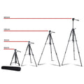 Weifeng Camera Tripod Stand DSLR 62-160cm Adjustable Black
