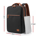 Wanderlite 20L Travel Laptop Backpack Carry On Work Bag with USB Port for Airlines Outdoor Business Black