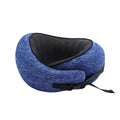 Wanderlite Memory Foam Neck Pillow Blue Travel Airplane Car Office