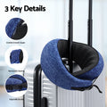Wanderlite Memory Foam Neck Pillow Blue Travel Airplane Car Office