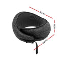 Wanderlite Memory Foam Neck Pillow Travel Airplane Car Dark Grey