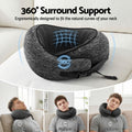 Wanderlite Memory Foam Neck Pillow Travel Airplane Car Dark Grey