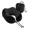 Wanderlite Memory Foam Neck Pillow Travel Airplane Black Washable
