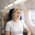 Wanderlite Memory Foam Neck Pillow Travel Airplane Blue Washable