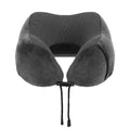 Wanderlite Memory Foam Travel Neck Pillow with Washable Cover Grey