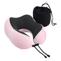 Wanderlite Memory Foam Neck Travel Pillow Pink Washable Airplane
