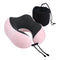 Wanderlite Memory Foam Neck Travel Pillow Pink Washable Airplane