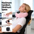 Wanderlite Memory Foam Neck Travel Pillow Pink Washable Airplane