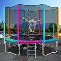 Everfit 12FT Trampoline Kids Ladder Enclosure Safety Net Pad