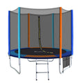 Everfit 8FT Trampoline Kids Ladder Enclosure Safety Net Pad