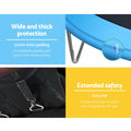 Everfit 8FT Trampoline Kids Ladder Enclosure Safety Net Pad