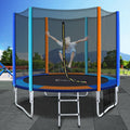 Everfit 8FT Trampoline Kids Ladder Enclosure Safety Net Pad