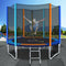 Everfit 8FT Trampoline Kids Ladder Enclosure Safety Net Pad