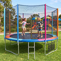 Everfit 14FT Kids Trampoline Rebounder with Enclosure Net Storage Bag