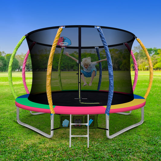 Everfit 10FT Trampoline with Enclosure Safety Net Ladder