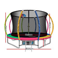 Everfit 10FT Trampoline with Enclosure Safety Net Ladder