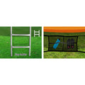 Everfit 12FT Trampoline w/ Enclosure Ladder Safety Net Orange