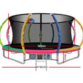 Everfit 14ft Trampoline w/ Ladder Basketball Hoop Kids Rebounder