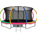 Everfit 14ft Trampoline w/ Ladder Basketball Hoop Kids Rebounder