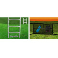 Everfit 16ft Trampoline Orange Enclosure Safety Net Ladder Kids