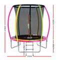 Everfit 6ft Kids Round Trampoline Rebounder with Safety Net