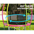 Everfit 6ft Kids Round Trampoline Rebounder with Safety Net