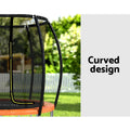 Everfit 6FT Trampoline Kids Ladder Enclosure Safety Net Orange