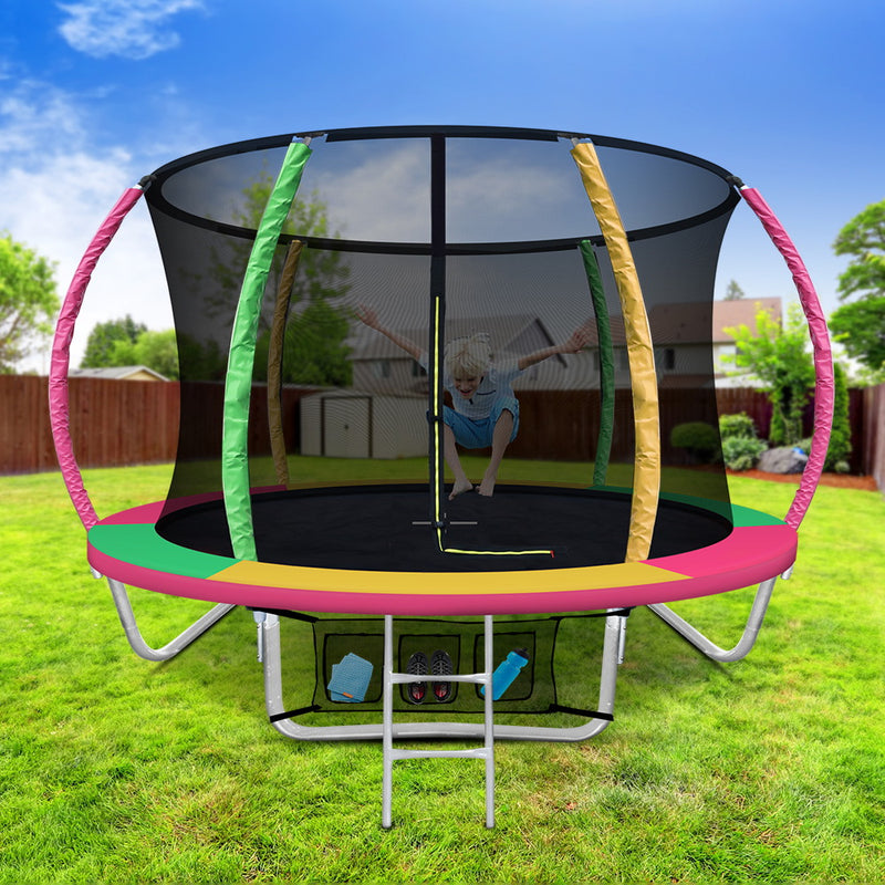 Everfit 8FT Trampoline with Enclosure Safety Net Ladder