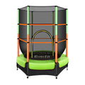 Everfit 4.5FT Trampoline Kids with Enclosure Safety Net Green