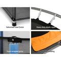 Everfit 4.5FT Trampoline Kids with Enclosure Safety Net Orange