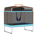 Everfit 6ft Rectangle Trampoline with Swing & Safety Net Orange