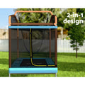 Everfit 6ft Rectangle Trampoline with Swing & Safety Net Orange