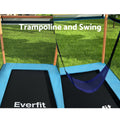 Everfit 6ft Rectangle Trampoline with Swing & Safety Net Orange
