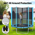 Everfit 6FT Trampoline Safety Net Pad Round Blue Kids