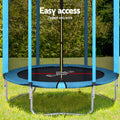 Everfit 6FT Trampoline Safety Net Pad Round Blue Kids