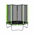 Everfit 6FT Kids Trampoline Round Rebounder with Enclosure Net Green