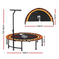 Everfit 48inch Foldable Trampoline with Handrail Home Gym