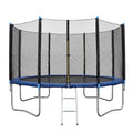 Everfit 12FT Kids Trampoline with Blue Tent Cover Ladder Rebounder Outdoor Toys