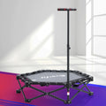 Everfit Foldable Trampoline Rebounder Adjustable Handle Black