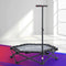 Everfit Foldable Trampoline Rebounder Adjustable Handle Black