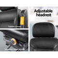 Giantz Tractor Seat Universal Forklift Excavator PU Leather Backrest