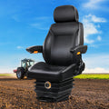Giantz Tractor Seat Universal Forklift Excavator PU Leather Backrest