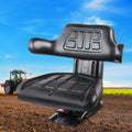 Giantz Tractor Seat Universal PU Leather Forklift Excavator Digger