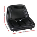 Giantz Tractor Seat Universal Forklift Excavator PU Leather Backrest