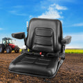 Giantz Tractor Seat Forklift Excavator Suspension Armrest Truck Chair