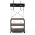 Artiss Mobile TV Stand 32-65 Inch TVs Mount 50kg with 3 MDF Shelves Lockable Wheels Adjustable Feet
