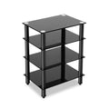 Artiss TV Stand 4 Tier Tempered Glass Storage Shelf Entertainment Unit