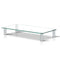 Artiss Monitor Stand Riser Height Adjustable Glass Shelf Laptop