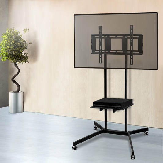 Artiss TV Stand Mount 32-65" Portable Bracket Trolley Cart Shelf